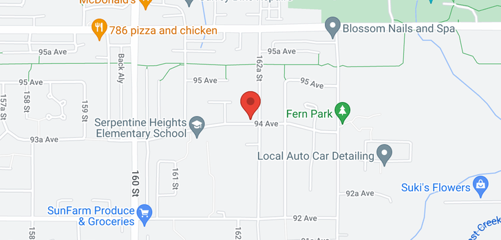 map of 16235 94 AVENUE